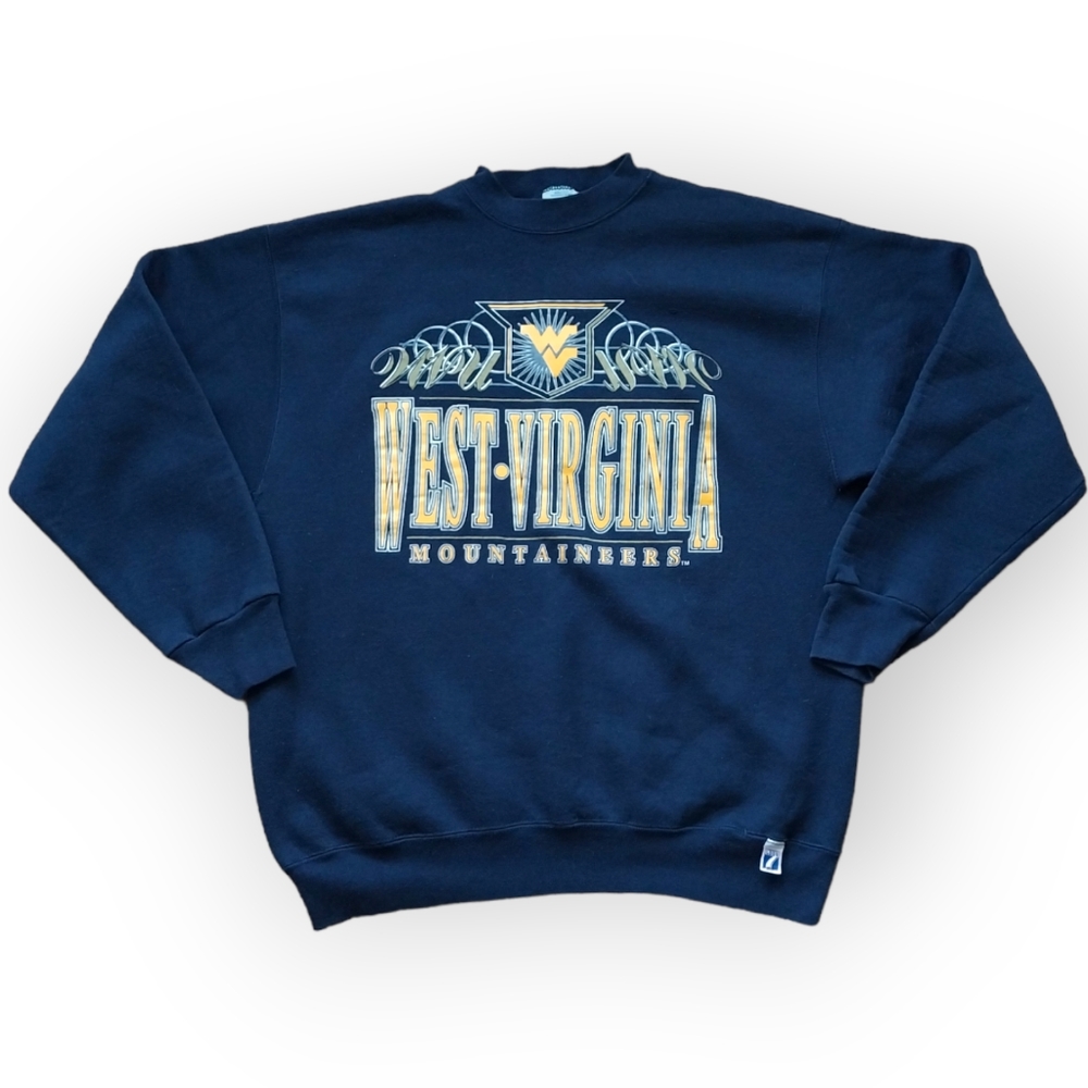 VINTAGE 90s WEST VIRGINIA MOUNTAINEERS CREWNECK